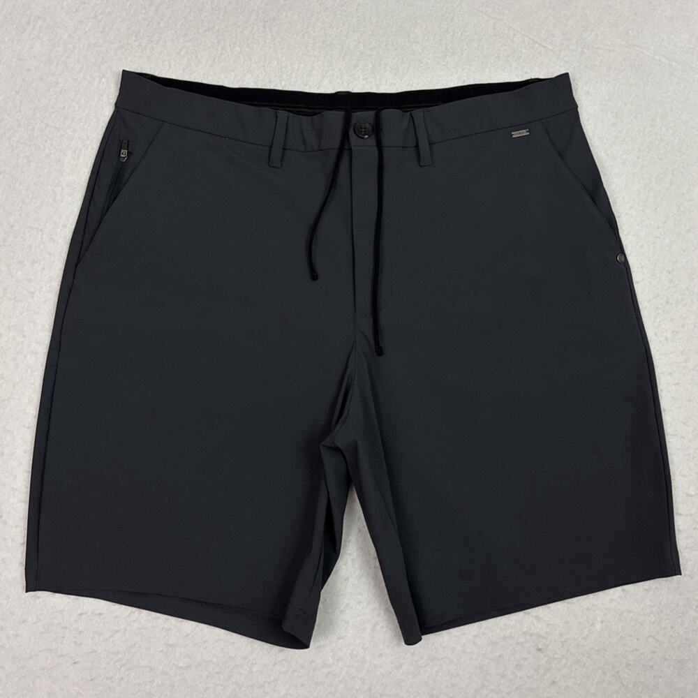 Vuori Fleet Chino Shorts Mens 36 Gray Stretch Golf Travel Performance V3043